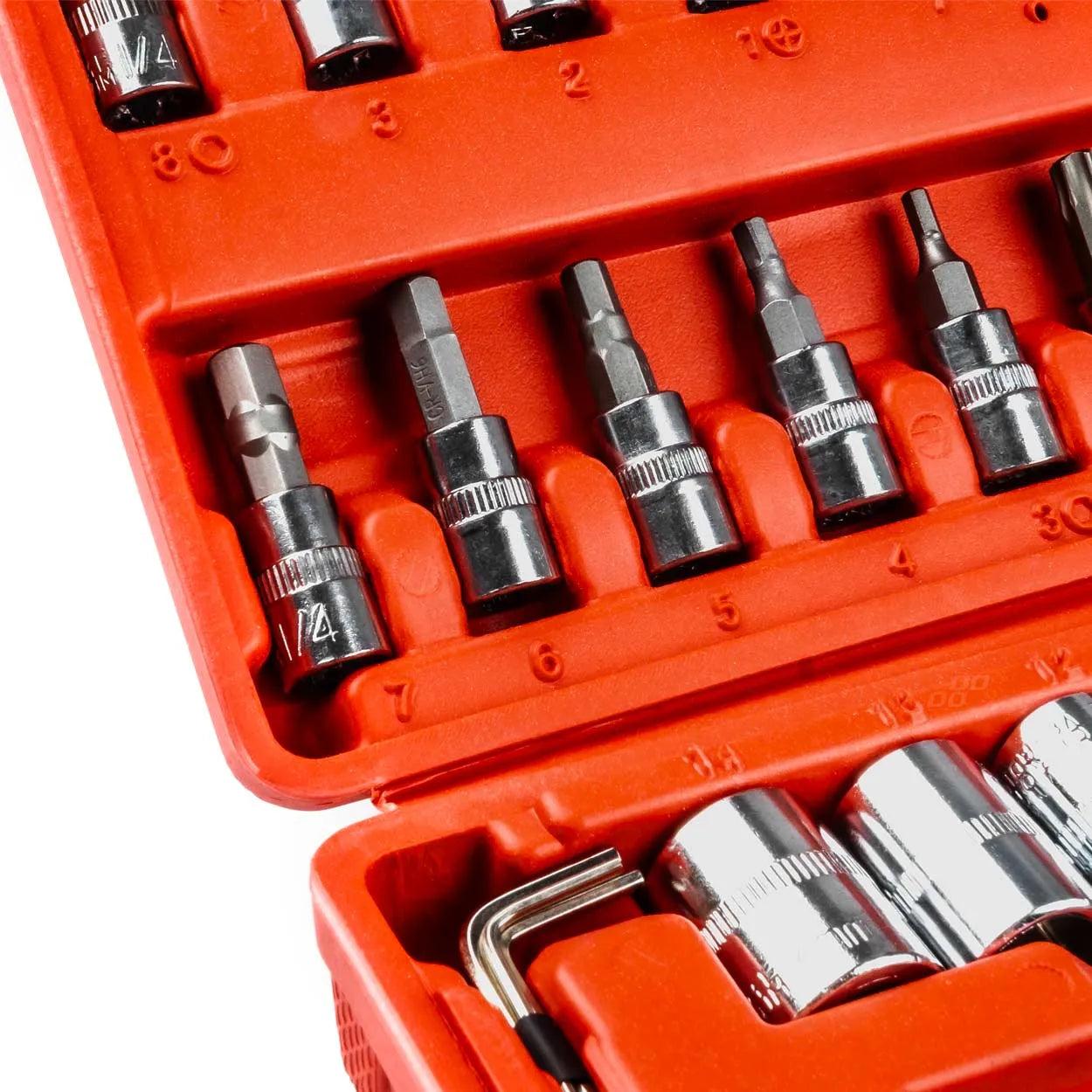 1/4 Wrench socket repair tool set box 46pcs
