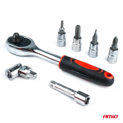 1/4 Wrench socket repair tool set box 46pcs