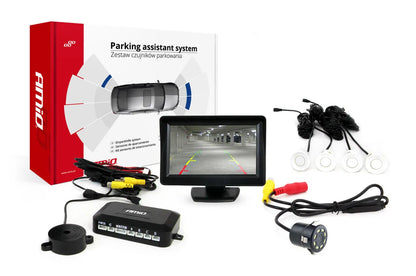 4 white sensors TFT01 43 with CAM-308 LED 18mm night vision camera