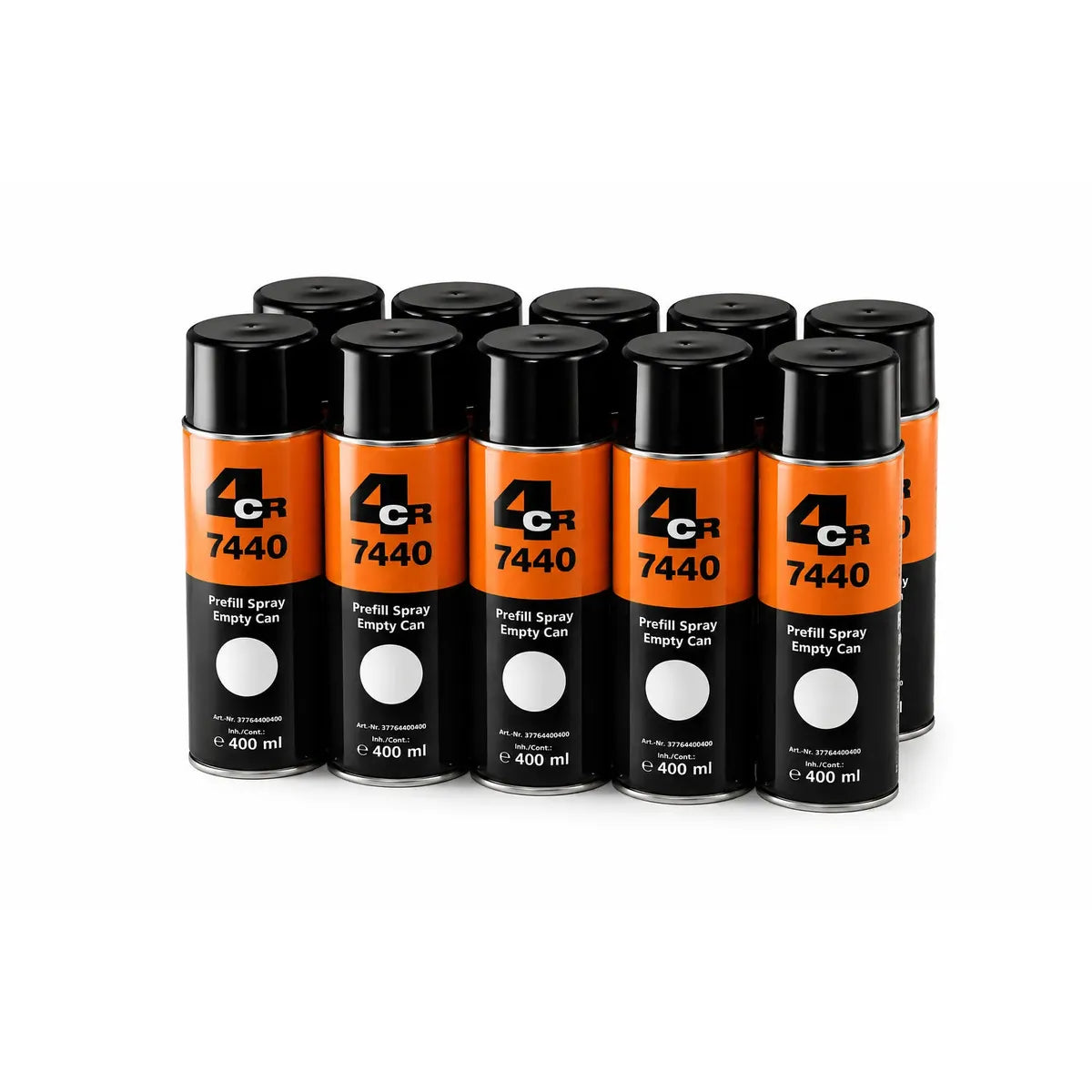 4CR 7440 Empty Prefill Spray Cans 400 ml (12 pcs)
