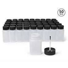 50 pcs Empty Touch Up Paint Bottles with Brush Caps