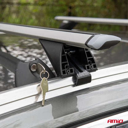 Aluminium integrated roof rack bars 120 cm model CRR-03