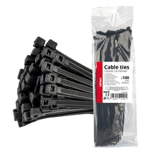 Cable ties black 48x300mm - 100 pcs