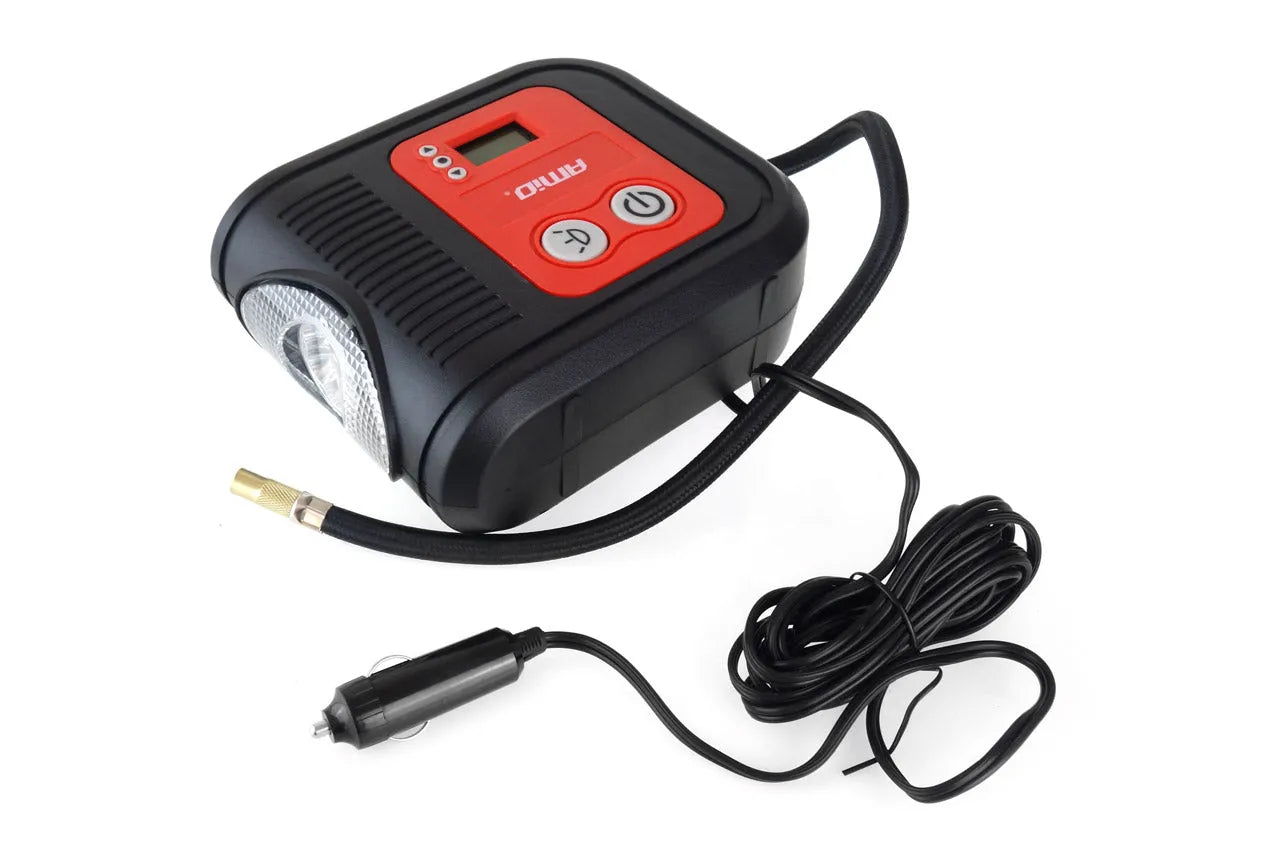 Car Air compressor with digital pressure gauge and LED light 12V Acomp-10