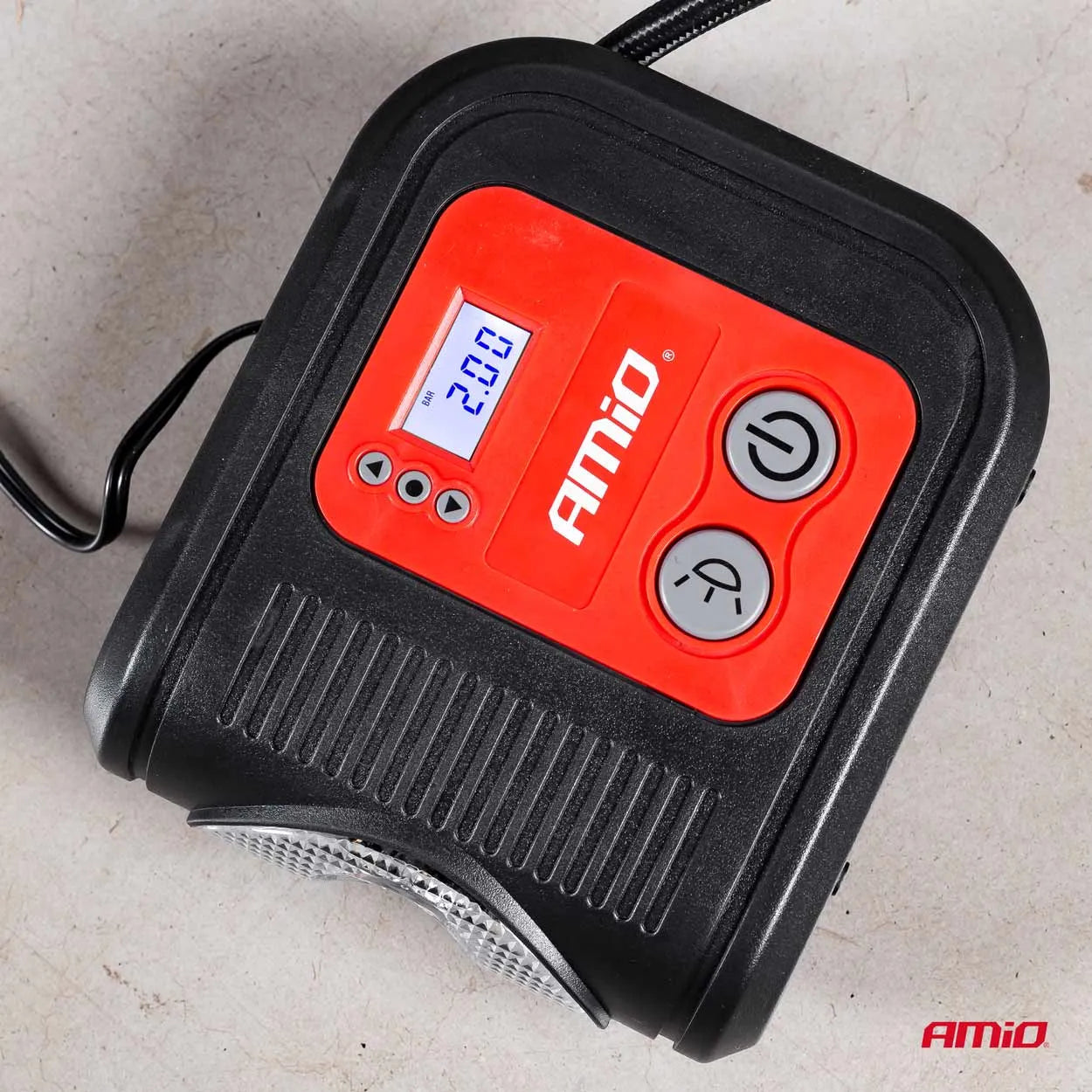 Car Air compressor with digital pressure gauge and LED light 12V Acomp-10
