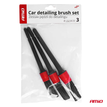 Car detailing brush set 3pcs