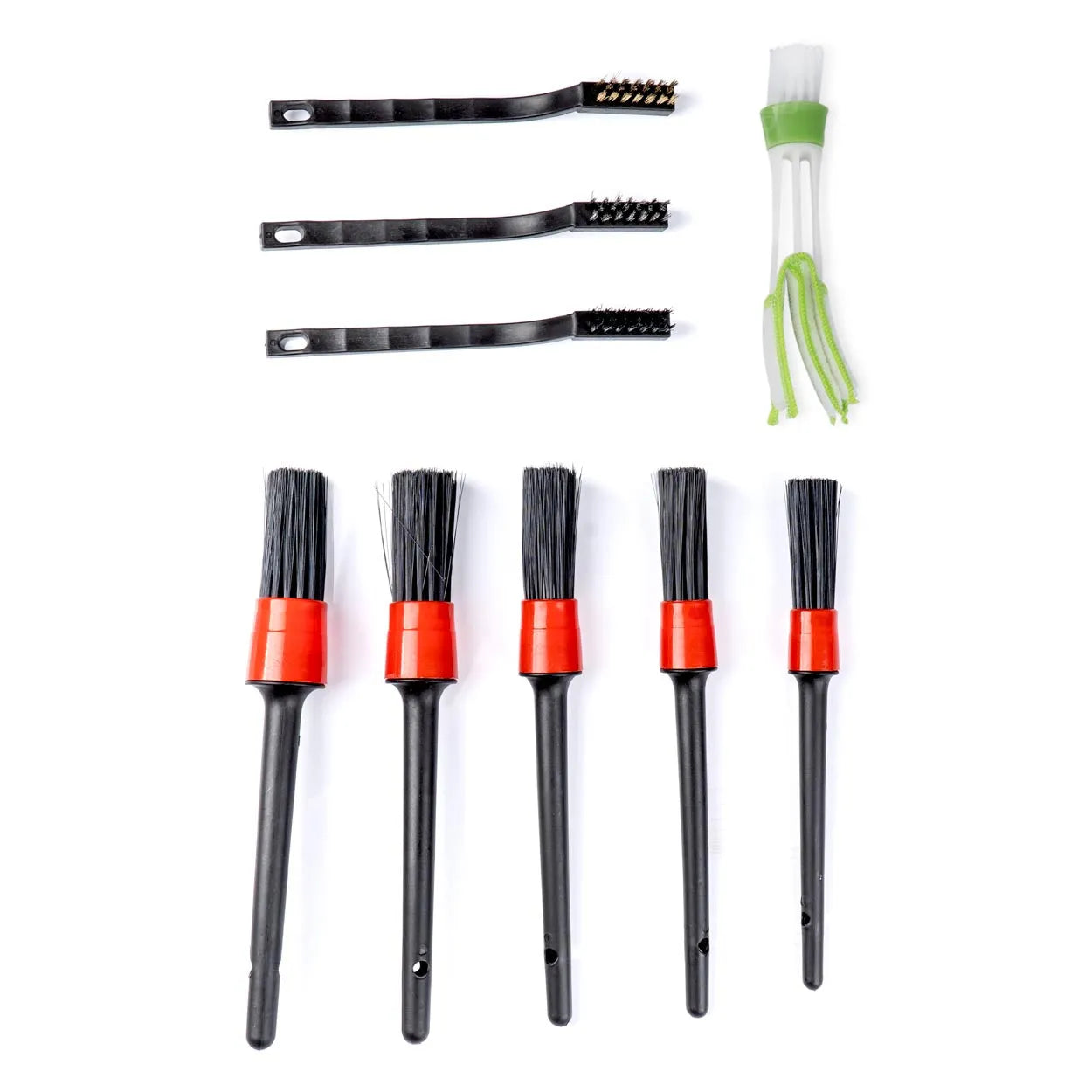 Car detailing ventilation grille and steel wire brush set 8pcs