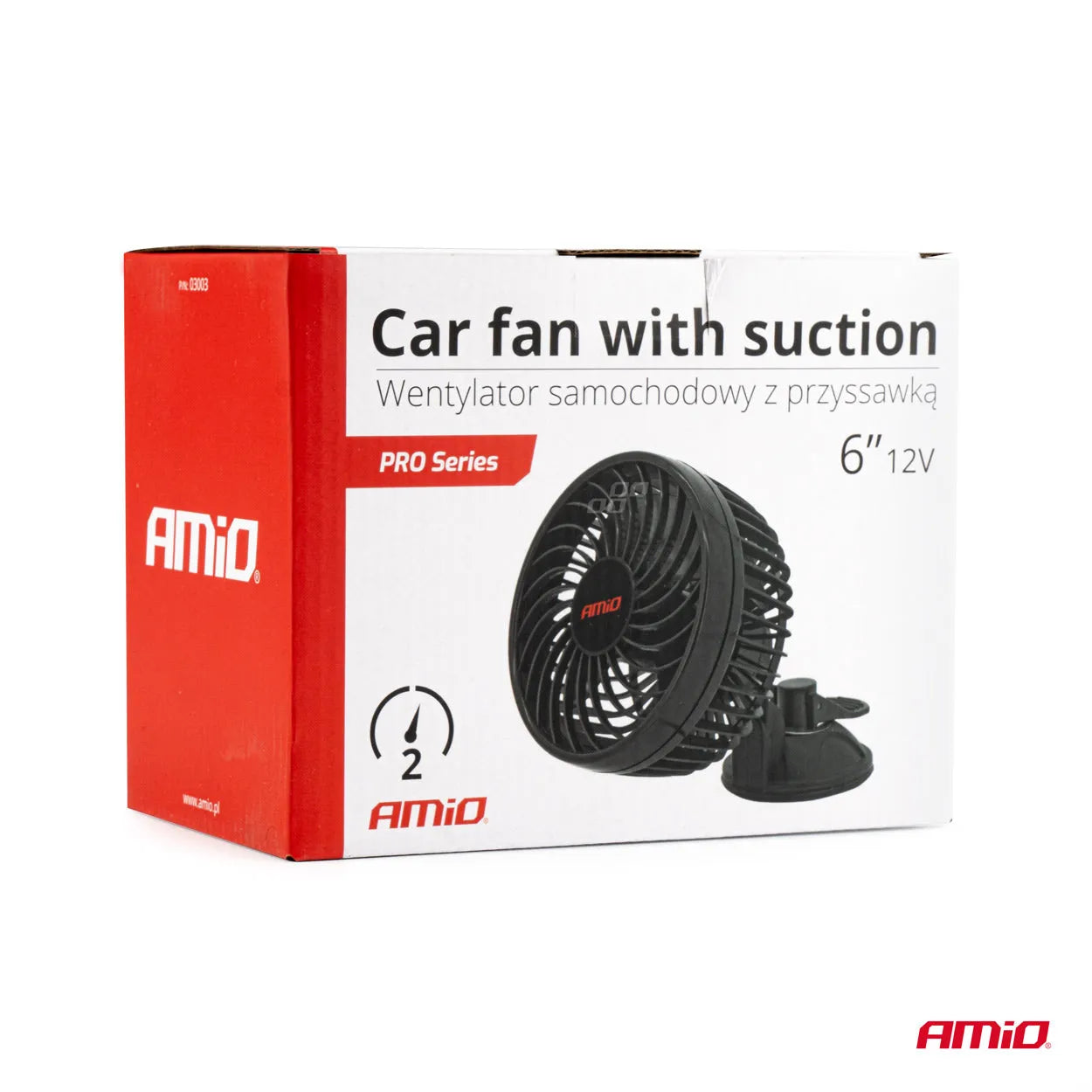 Car fan with suction cup 6 12V