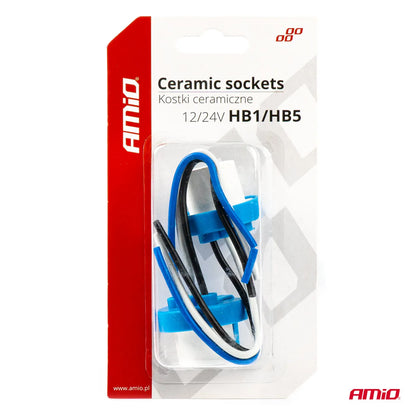 Ceramic sockets 2 pcs HB1/HB5 9004/9007