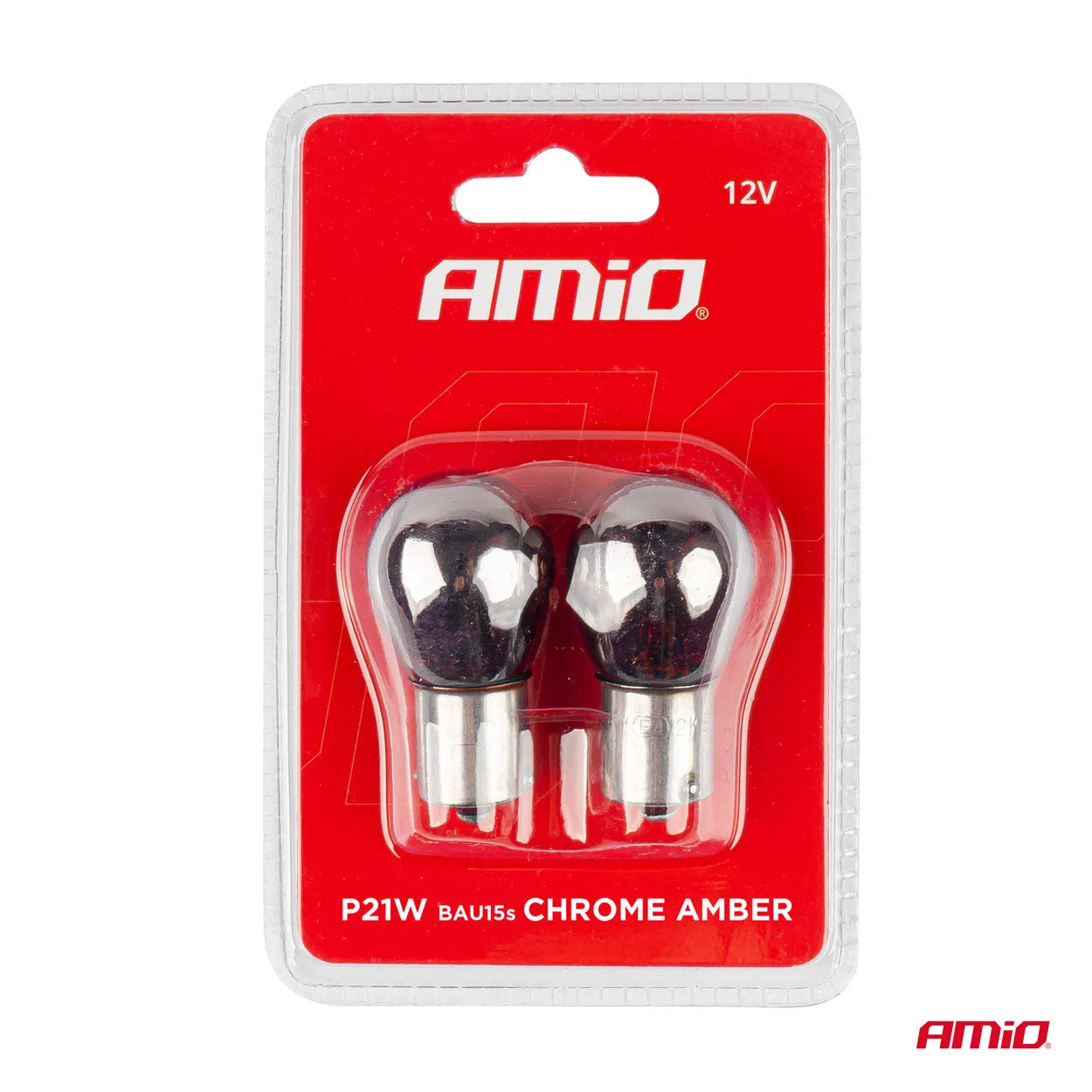 Chrom turn lights bulb P21W BAU15s 12V blister 2pcs