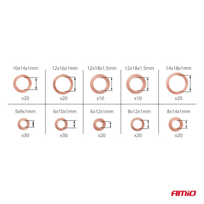 Copper gaskets set 200pcs