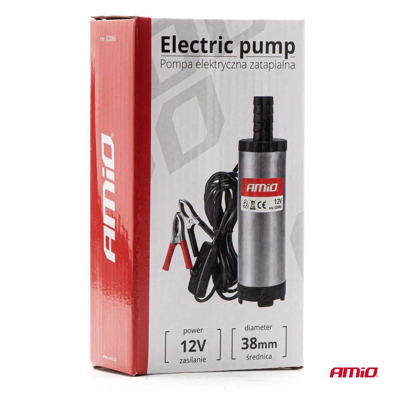 Electric diesel pump 12V submersible diameter 38 mm