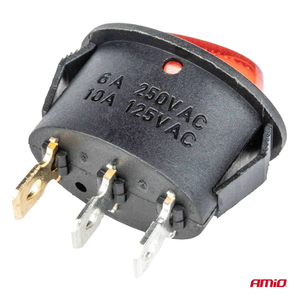 Eliptic switch 12V/230V (with red light) BU02