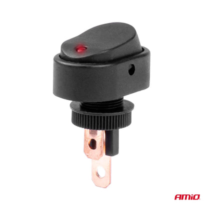 Elliptic switch with Red Light 12/24V max30A ON/OFF