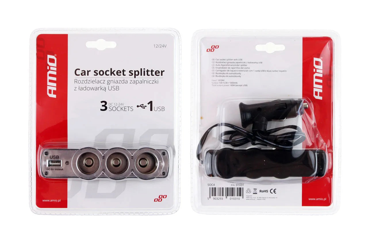 Extension Socket SOC4 3+1 USB