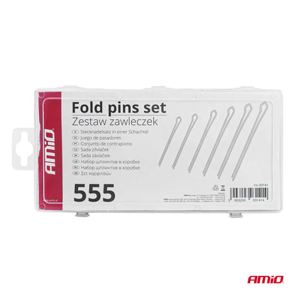Fold pins set box 555pcs