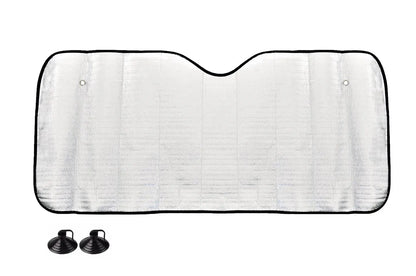 Front glass cover - 150x80 cm - silver EPE foam