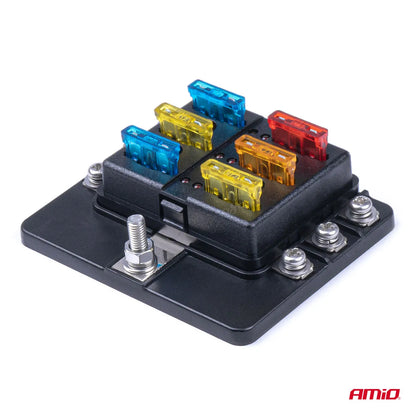 Fuse box set with neutral line 6 sockets