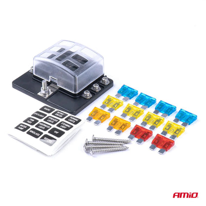 Fuse box set with neutral line 6 sockets
