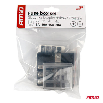 Fuse box set with neutral line 6 sockets