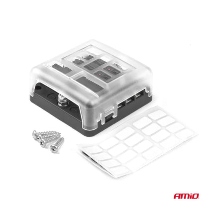 Fuse box set with neutral line 6 socktes