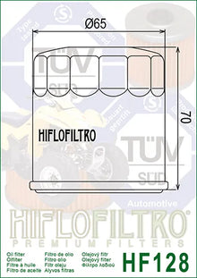 Hiflofiltro Oil Filter HF128