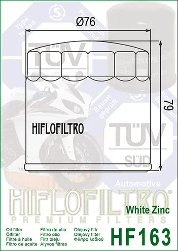 Hiflofiltro Oil Filter HF163