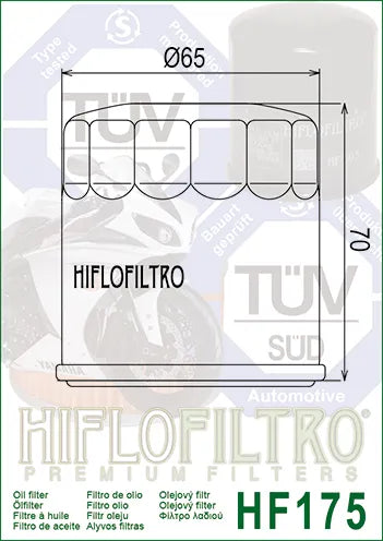 Hiflofiltro Oil Filter HF175