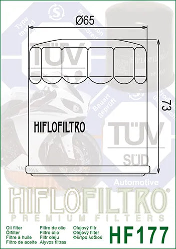 Hiflofiltro Oil Filter HF177