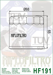 Hiflofiltro Oil Filter HF191