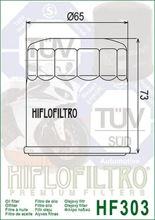 Hiflofiltro Oil Filter HF303C