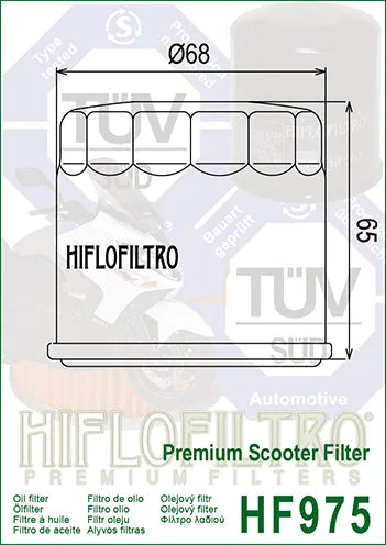 Hiflofiltro Oil Filter HF975