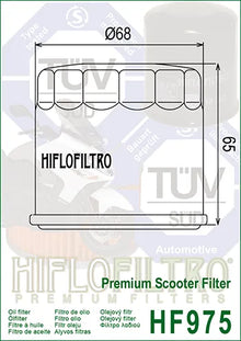 Hiflofiltro Oil Filter HF975