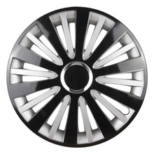 Hubcap FALCON 15" black & silver, Wheels Set (4 pcs)