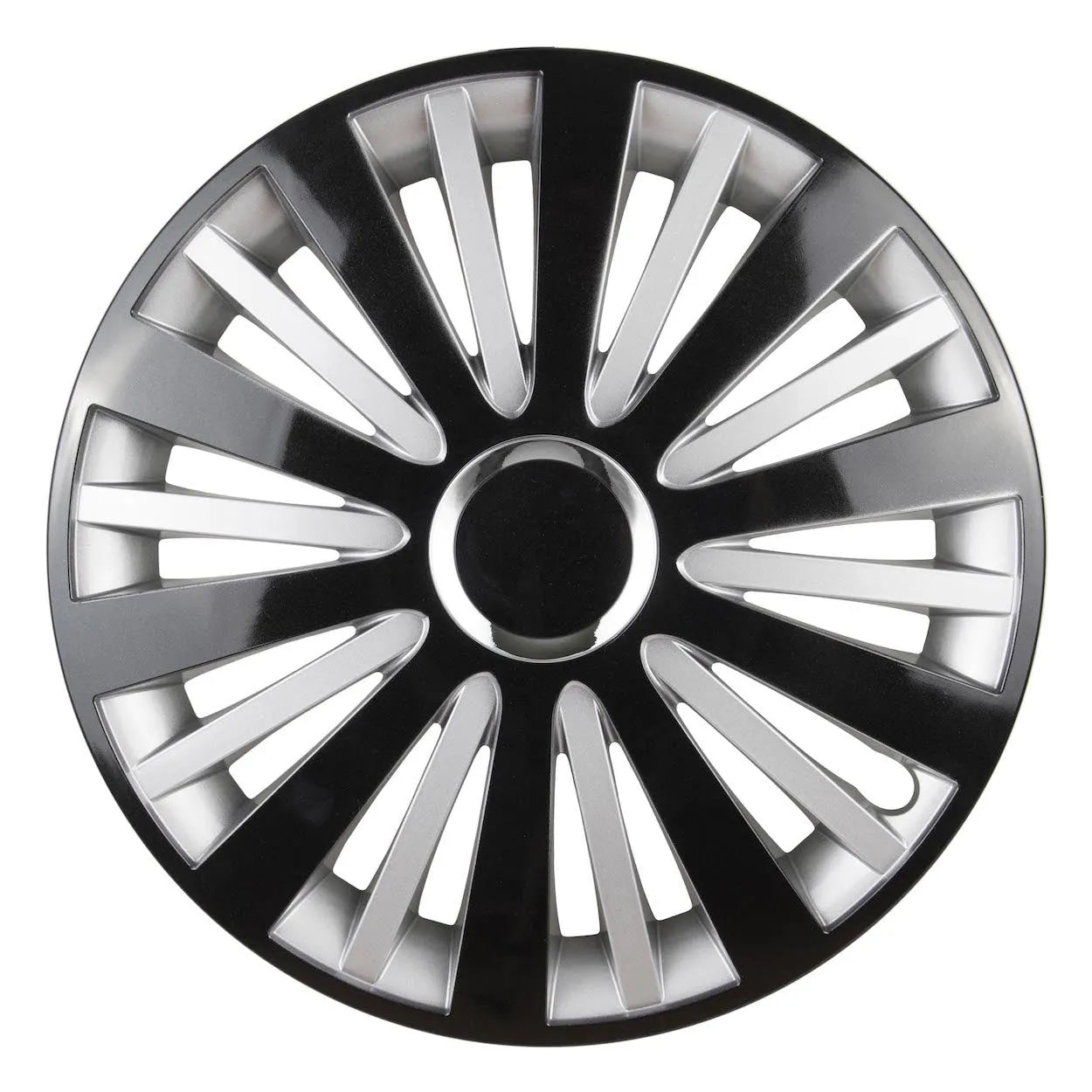 Hubcap FALCON 15" black & silver, Wheels Set (4 pcs)