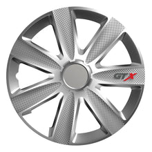 Hubcap GTX carbon "silver" 15", Wheels Set (4 pcs)