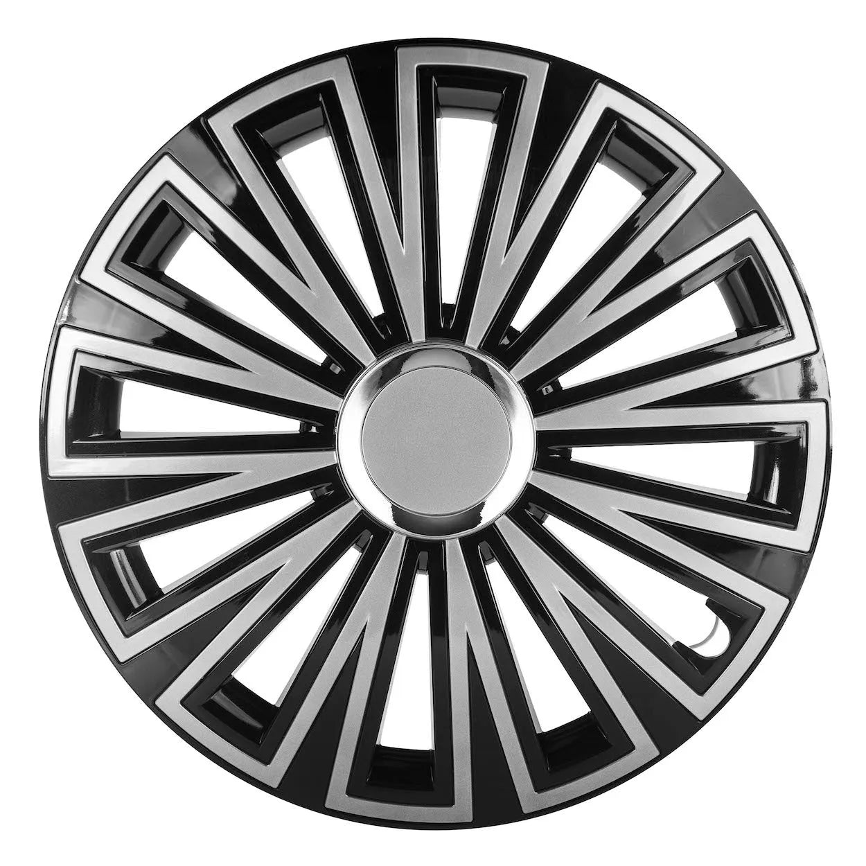 Hubcap SUNSET 15 black & silver, Wheels Set (4 pcs)