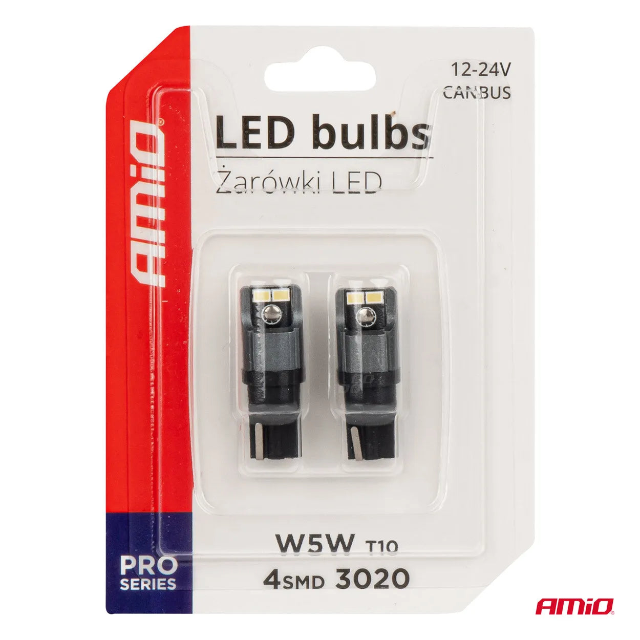 LED bulbs CANBUS 2016 3020 4SMD T10 W5W W10W 12V/24V