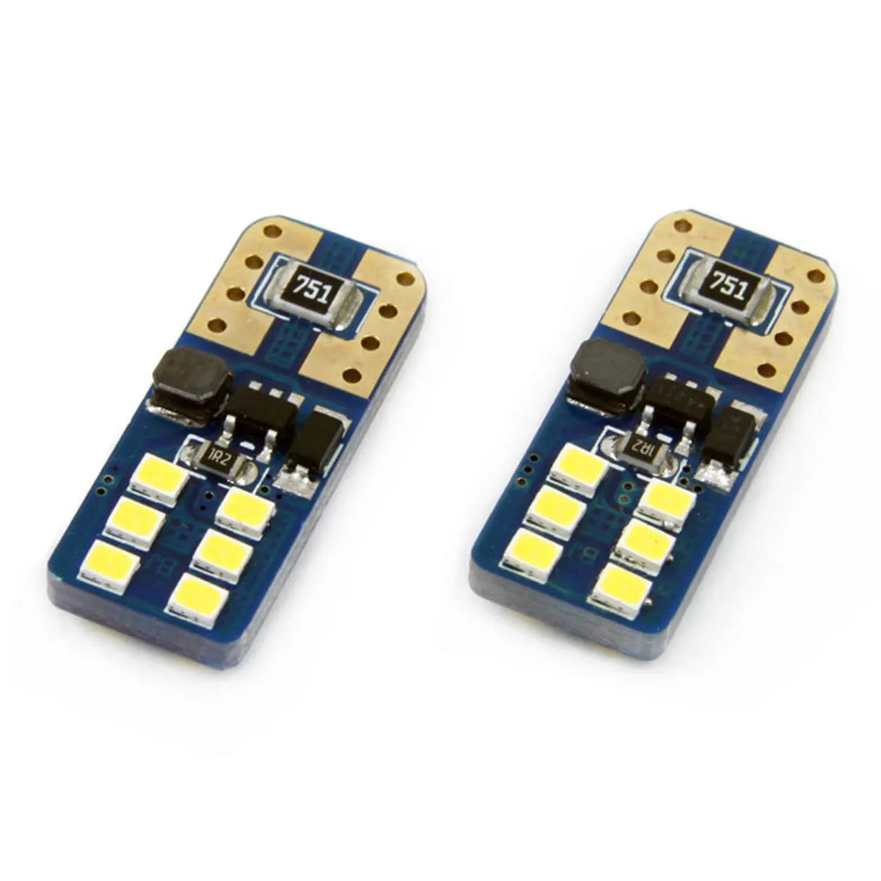 LED CANBUS 12SMD UltraBright 2016 T10e (W5W) White 12V/24V