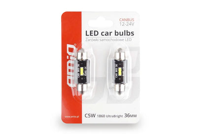 LED CANBUS 1860 1SMD UltraBright Festoon C5W C10W C3W 36mm White 12V/24V