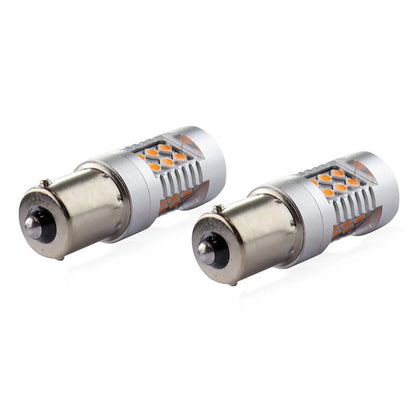 LED CANBUS 3030 24SMD 1156 BAU15S PY21W Amber 12V/24V
