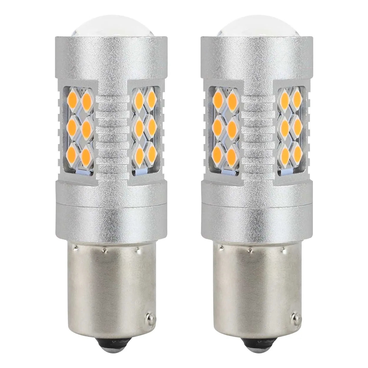 LED CANBUS 3030 24SMD 1156 BAU15S PY21W Amber 12V/24V