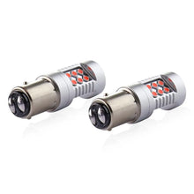 LED CANBUS 3030 24SMD 1157 BAY15D PR21/5W Red 12V/24V