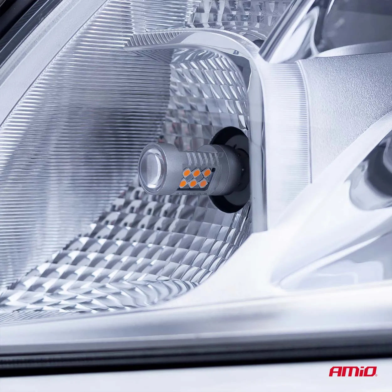 LED CANBUS 3030 24SMD T20 7440 WY21W Amber 12V/24V