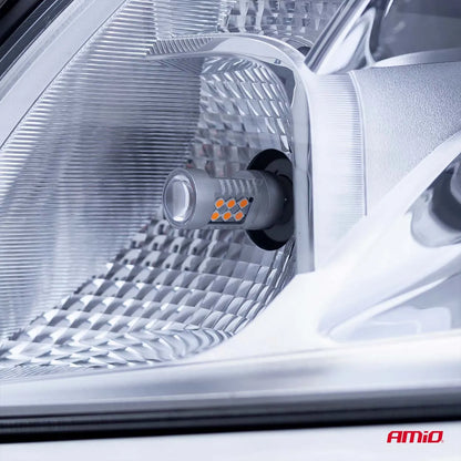 LED CANBUS 3030 24SMD T20 7440 WY21W Amber 12V/24V