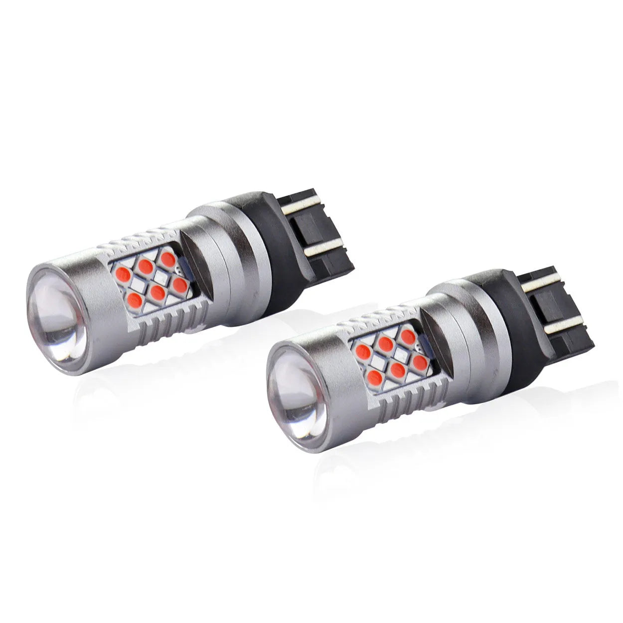 LED CANBUS 3030 24SMD T20 7443 WR21/5W Red 12V/24V