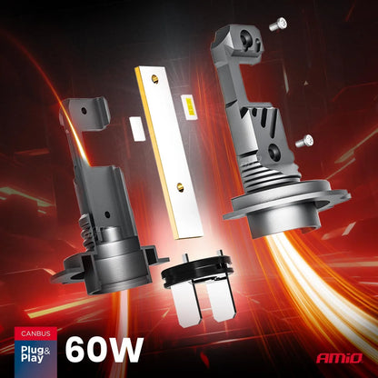LED Headlights Hybrid series H7 H18 6000K Canbus 60W