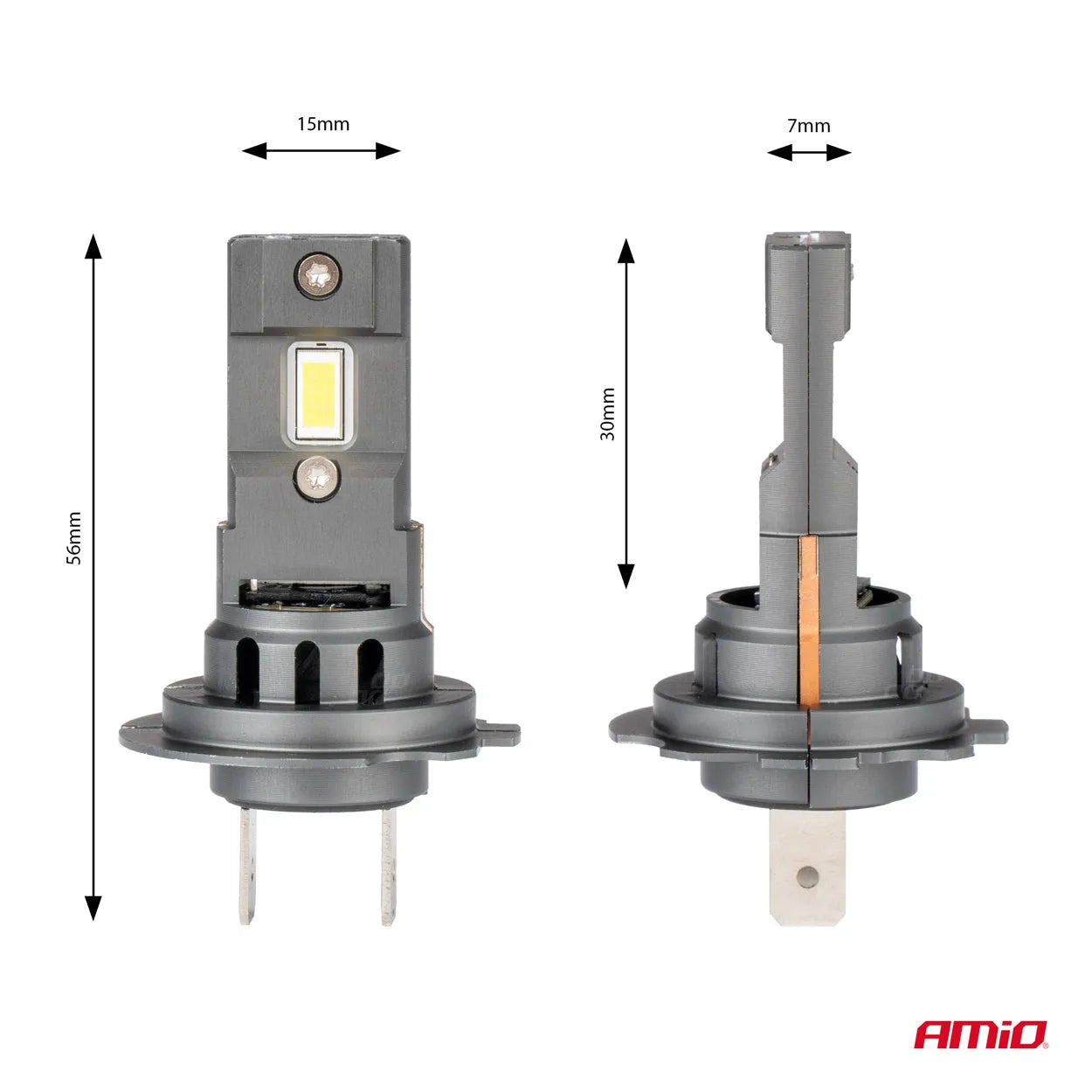 LED Headlights X4-series AVIATOR H7/H18 6500K max 44W