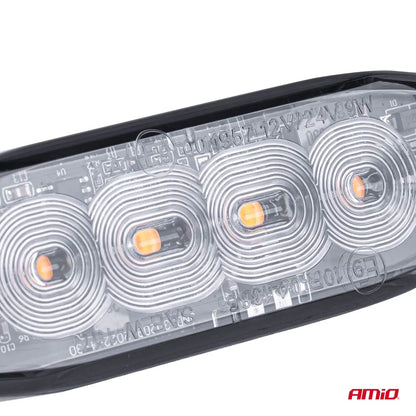 LED Warning lamp 4 LED R65 R10 12-24V