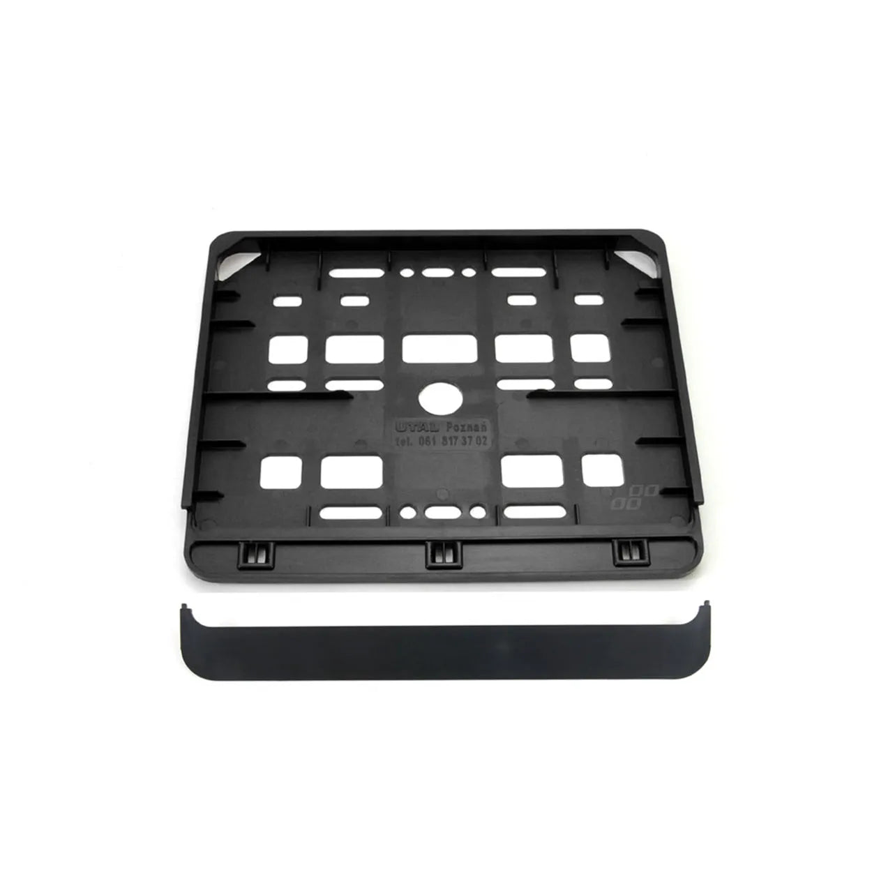 Licence plate frame - motorcycle black